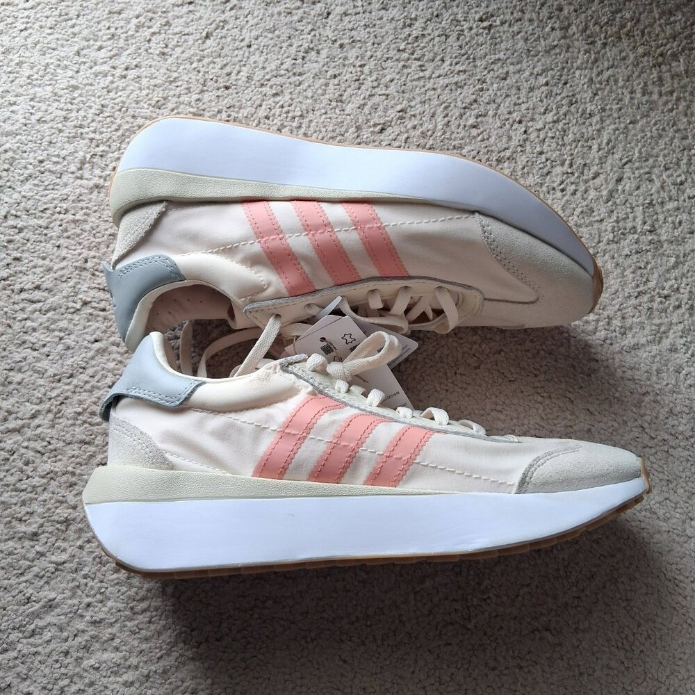 Adidas Unisex Kids Country XLG White-Silver-Clay Sz 5.5 IF3698